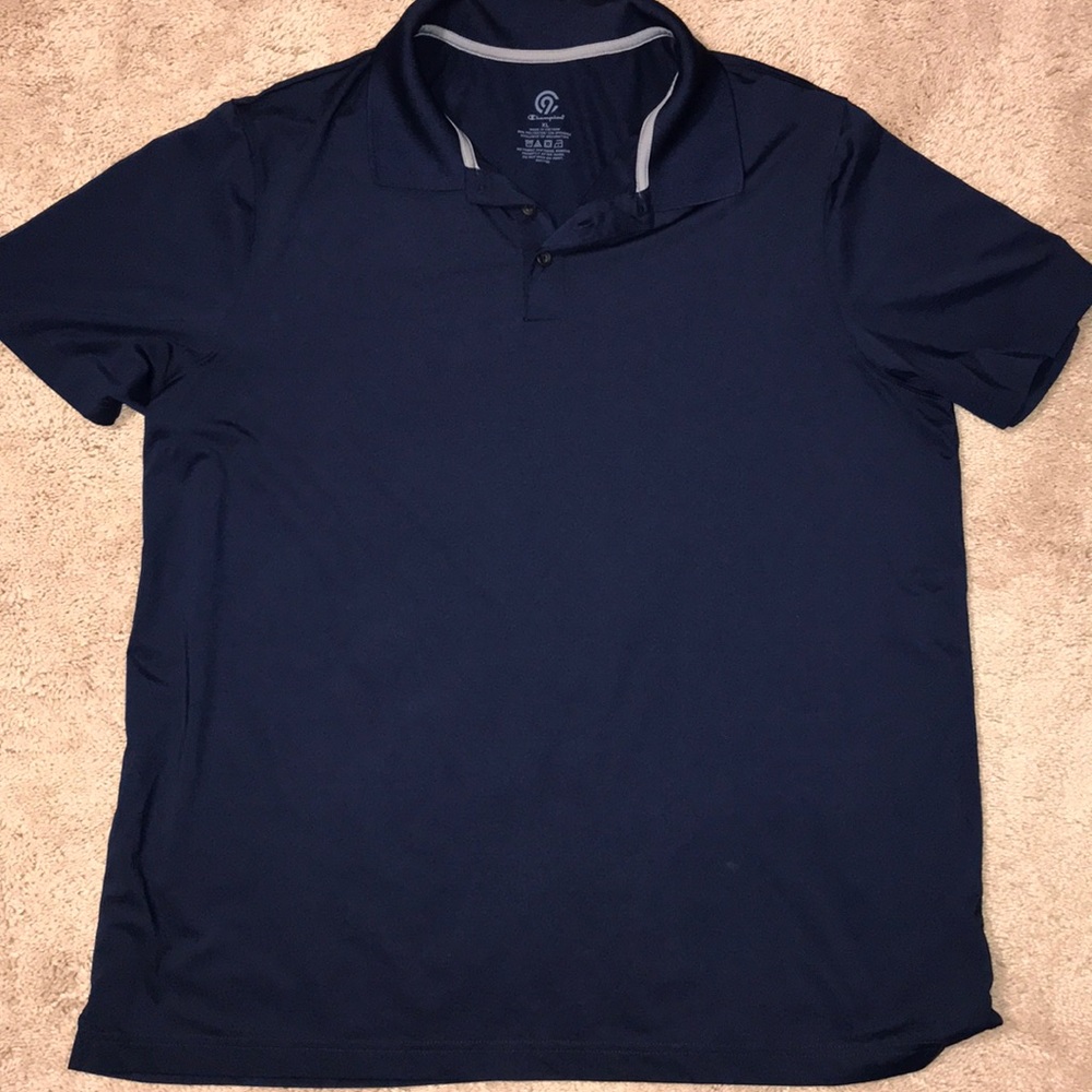 Men’s Champion Blue Polo. Size XL